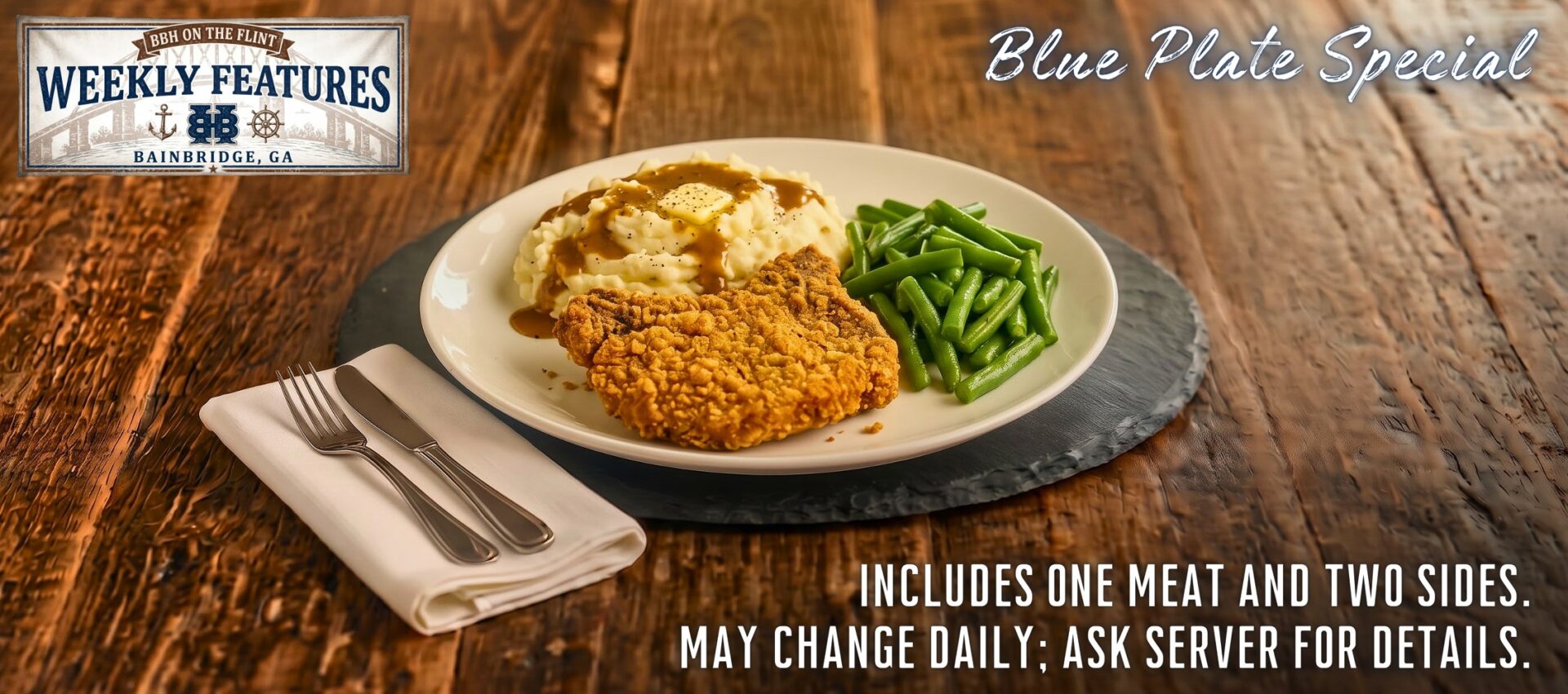 Weekly Features – Blue Plate Special
