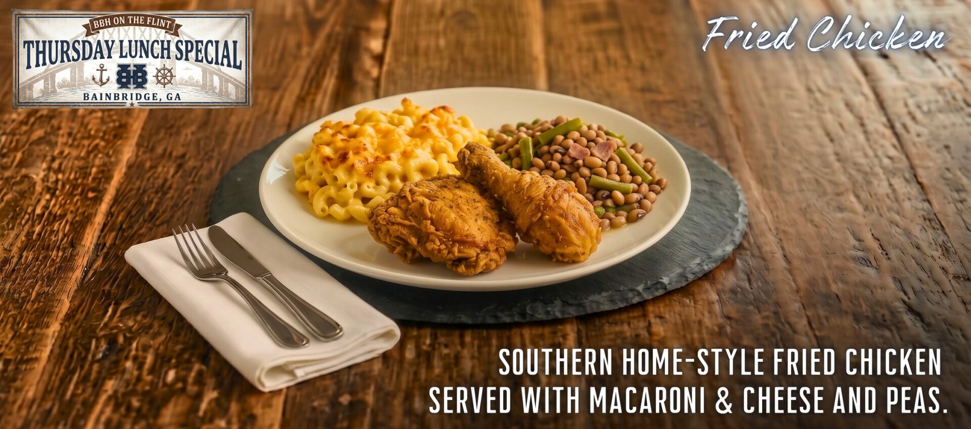 Thursday 10/22/26 Lunch Special – Fried Chicken